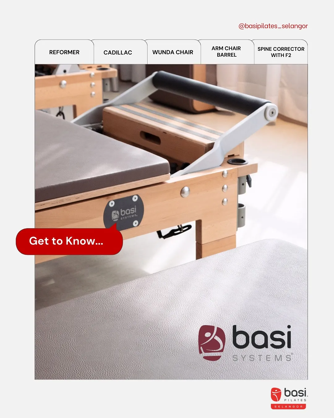 BASI Equipment — pilates studio KL and Selangor